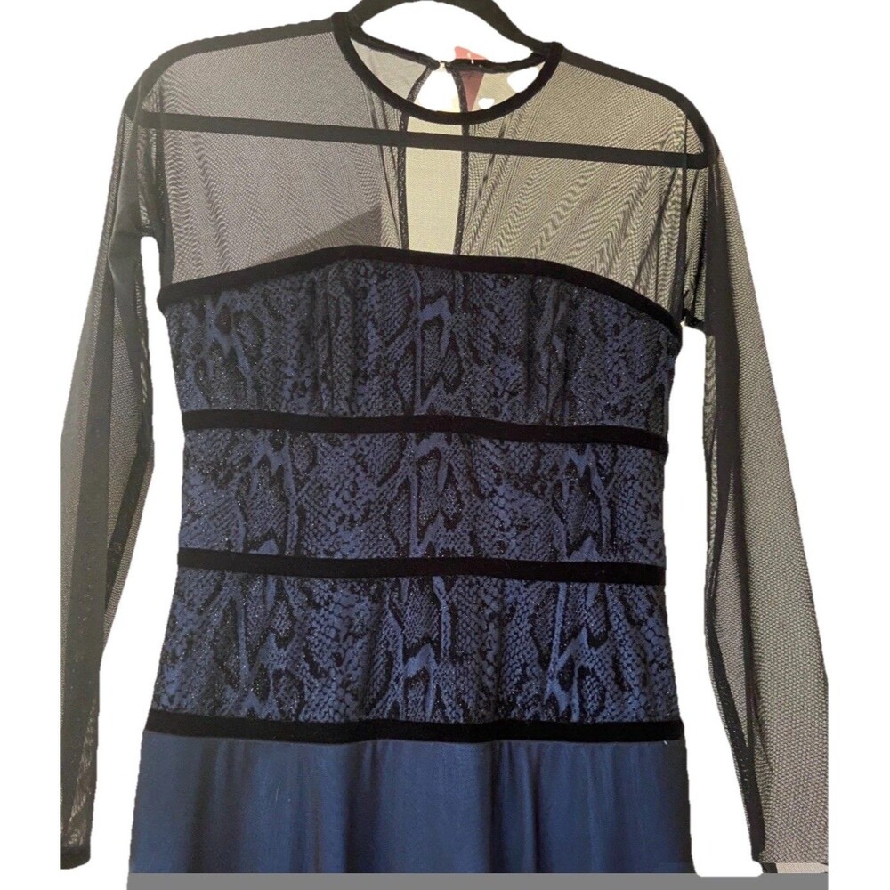 Joseph Ribkoff  Full Length Evening Gown Navy Dress size 4 - Picture 2 of 8